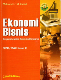 Ekonomi Bisnis Program Keahlian Bisnis dan Pemasaran