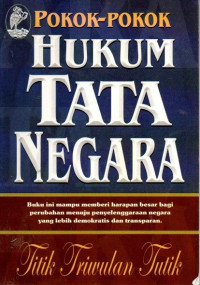 Pokok - pokok Hukum Tata Negara