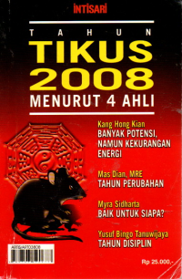 Tahun Tikus 2008 menurut 4 ahli